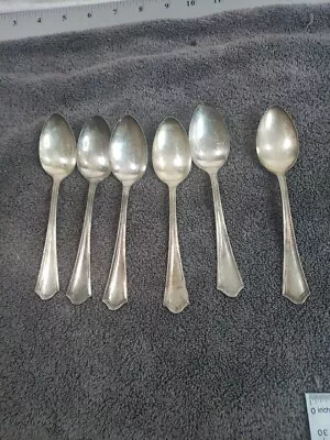 Oneida Community Par Plate Teaspoon Set Of 6 Spoons • $9.85