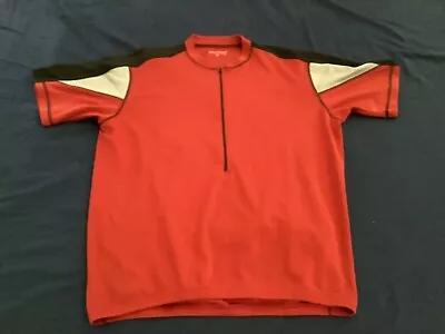Bellwether Cycling Jersey Mens Large Technical Apparel Red/Black/White • $12