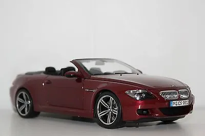 Kyosho BMW M6 E64 Cabrio Indianapolis Red 80430417423 1:18 Dealer Edition • $199.99