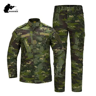 Military Uniform Camo Tactical Suit Army Camouflage Sets Hunting Paintball Suit  • $94.67