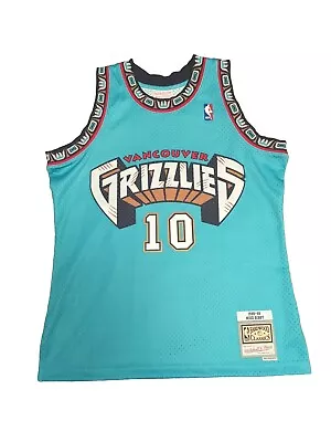 NBA Vancouver Grizzlies Mike Bibby 10 Mens LG Swingman Jersey 98 Mitchell & Ness • $44.89