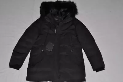 Authentic Mackage Edward Down Coat  Winter Parka With Fur  42  48  Black New • $499