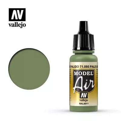 Vallejo 71095 Model Air Pale Green Acrylic Paint 17ml - US • $3.50