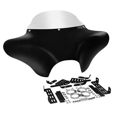 $198.80 • Buy Batwing Fairing Windshield Fit For Harley Softail Yamaha V-Star 650 1100 Classic