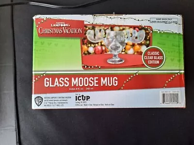 National Lampoon's Christmas Vacation Moose Reindeer Head Glass Mug Cup • $19.95