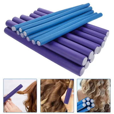  20 Pcs Hair Rollers For Medium Perm Rods Short Heatless Curls Curlers • £12.48
