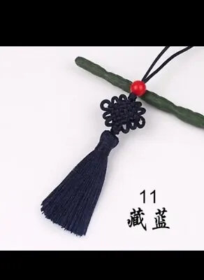 New 5pcs Lunar New Year Lucky Dark Blue Tassels Knot Silk Pendant Ornament • $5