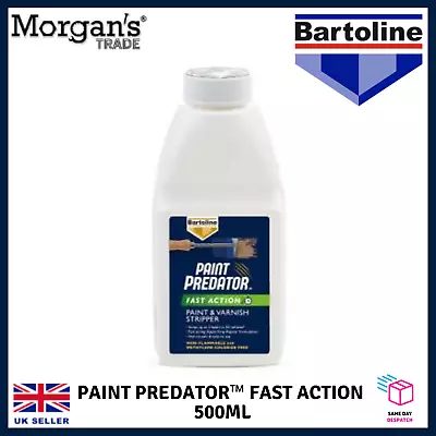 £8.99 • Buy Bartoline Fast Action Paint Predator Remove Upto 3 Layers Paints & Varnish 500ml