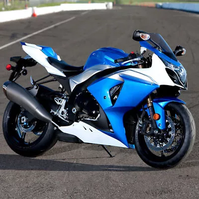 GL Injection White Blue Fairing Kit Fit For  2009-2016 GSXR 1000 I052 • $499.99