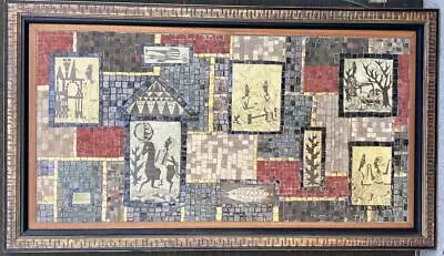 Vintage David Holleman Mosaic Art Pottery Tile Panel Mid Century Modern American • $862.50