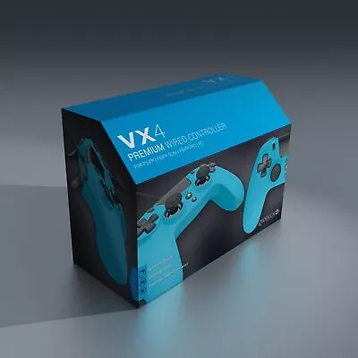 Gioteck VX4 Wired Blue Controller (PS4) Brand New Free UK P&P • £16.99