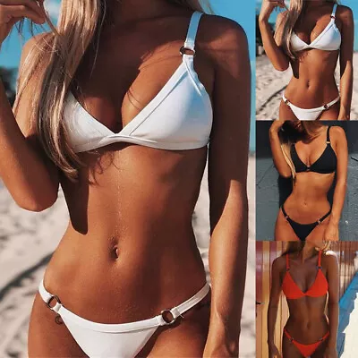 Women Bandeau Bandage Bikini Set Push-Up Brazilian Swimwear Beachwear Swimsuit • $20.84