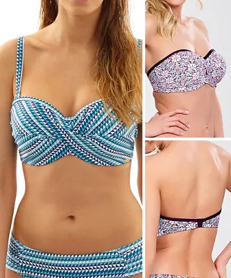 Panache Nina Strapless Bandeau Bikini Top SW1063 Underwired Multiway Swimwear  • £14