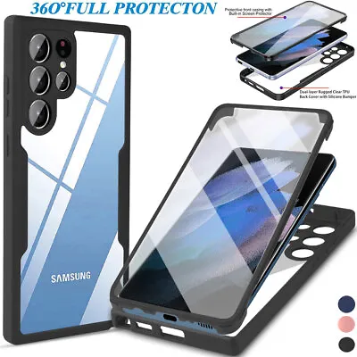 $8.95 • Buy For Samsung Galaxy S23 S22 Ultra Shockproof Hybrid Case Cover + Screen Protector