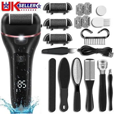 £13.95 • Buy 19x USB Electric Callus Foot File Remover Hard Skin Pedicure Rechargeable Tool
