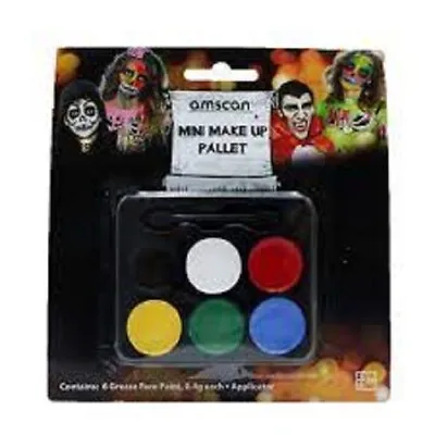 Halloween Mini Make Up Palette Face Paint Fancy Dress Costume Grease Face Paint • £3.99