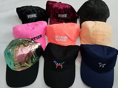 New Victoria's Secret Pink Hat Baseball Cap Adjustable One Size Rare Great Gift • $14.99