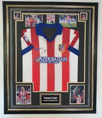 £395 • Buy FERNANDO TORRES Of ATLETICO Madrid Signed Shirt Jersey Autographed 
