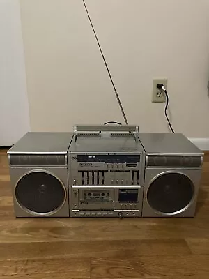 Vintage 80s Sanyo C5R Boombox Ghettoblaster Cassette Player Not Working • $135