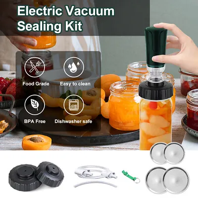 $19.99 • Buy Electric Jar Vacuum Sealer - Food Vacuum Sealer Food Jar Protector Vacuum USA