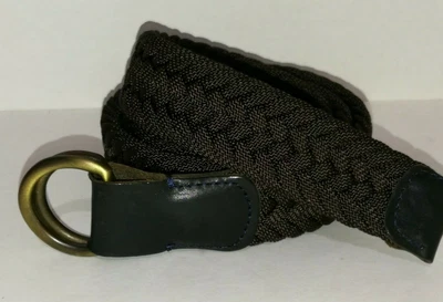 £59.99 • Buy ANDERSONS ITALY BRAIDED WOVEN BROWN MENS BELT BRASS BUCKLE 90cm 34  BNWT