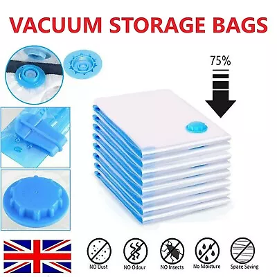 Strong Vacuum Storage Space Saving Bags Vac Bag Space Saver Vaccum Vacum Bag • £14.69