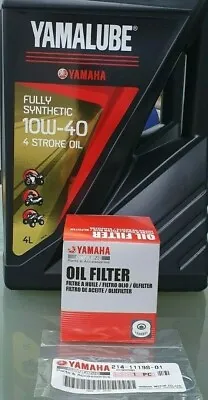 Yamaha YZF-R1 2004-2008 Service Kit Oil Filter 5GH-13440 Yamalube Synthetic Oil • $125.99