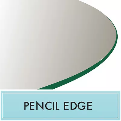 $59.95 • Buy Clear Tempered Glass Table Top 18  Round 3/8  Thick - Pencil Edge Spancraft