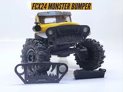 FMS FCX24 Monster HC Bumper W/ Winch Fairlead & Headlight Protector McCue RC • $12.69