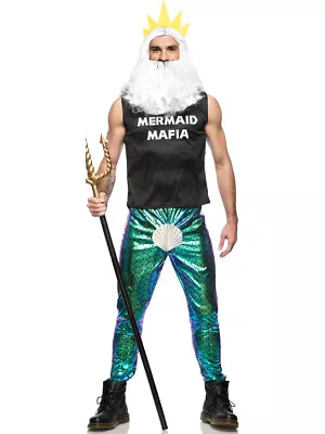 Mens Mermaid Mafia King Of The Ocean Costume • $39.98