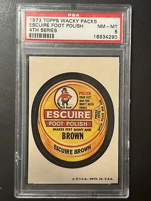 1973 Topps Wacky Packages Series 4 ESCUIRE PSA 8 NM-MT • $24.99