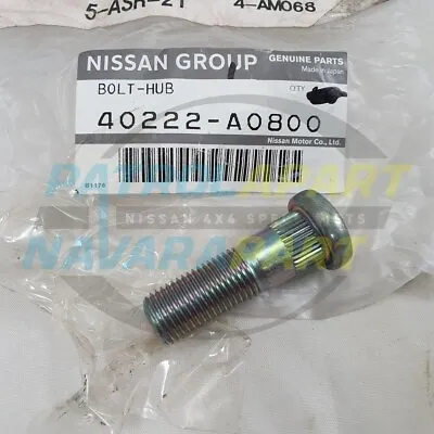 Genuine Nissan Navara D22 REAR Wheel Stud (40222A0800) • $14.50