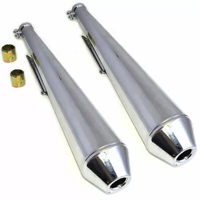 £184.95 • Buy Universal Long Megaphone/ Daytona Silencers 26'' Pair