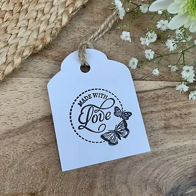 10 'Made With Love' Gift Tags | Wedding Favour Christmas | Birthday Gift • £2.49