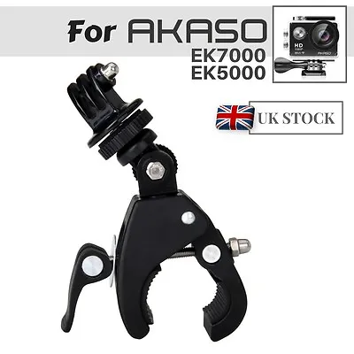 Bike Handlebar Mount Bicycle Clamp For AKASO EK7000 EK5000 V50 4k Action Camera  • £7.99