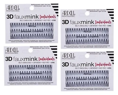 Ardell Individual Lashes - 3D Faux Mink - Long ( Pack Of 4 ) • $15.22