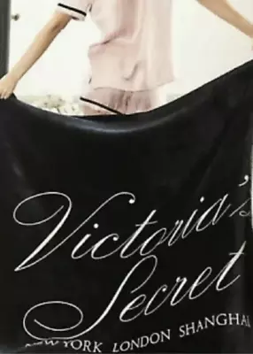 NWT Victoria Secret Soft Script Logo New York London Shanghai Blanket 50X60 • $29.99