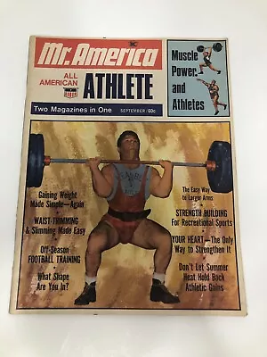 Vintage Mr. America All American Athlete Bodybuilding Magazine September 1967 • $21.85