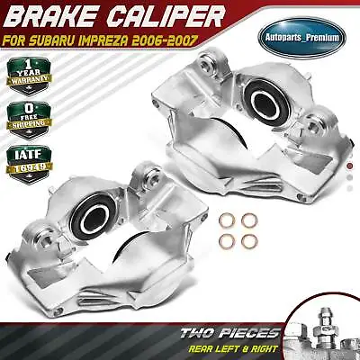 2x Disc Brake Caliper For Subaru Impreza 2006 2007 H4 2.5L WRX Rear Left & Right • $102.99