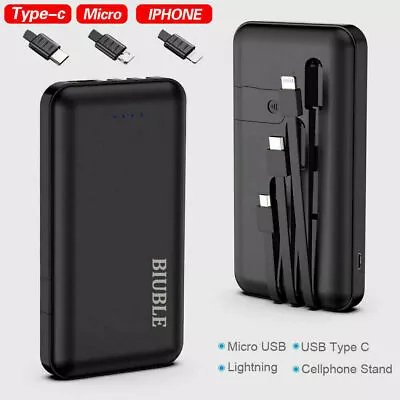 $21.99 • Buy BIUBLE Portable 900000mah USB Power Bank Backup Battery Charger For Mobile Phone