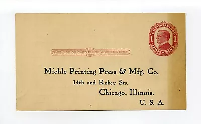 Chicago IL Old Business Postcard Miehle Printing Press & Mfg 14th & Robey • $7