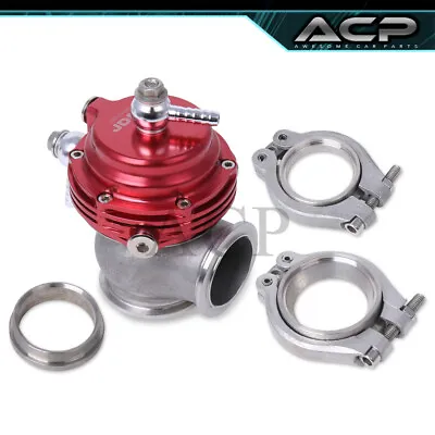 35mm / 38mm Red Aluminum Wastegate Turbo Manifold External Mount V-Band • $35.99