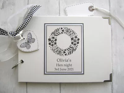 £13.60 • Buy PERSONALISED  PHOTO ALBUM/SCRAPBOOK.MEMORY/GUEST  BOOK. Hen Night/weekemd/do