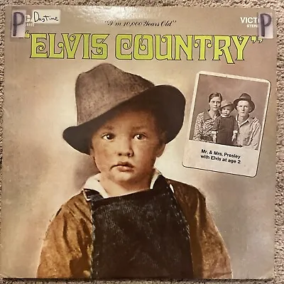 ELVIS PRESLEY Elvis Country 1971 Hollywood 1st Press Vinyl Lp Nice VG/Nice VG • $10.99