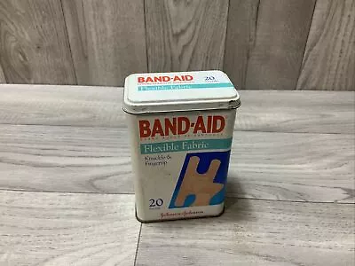 Vintage Band-Aid Flexible Fabric Bandages Tin Johnson & Johnson • $11