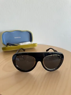 $475 • Buy New Gucci Sunglasses Glasses Womens Mens Optical GG1152S 001 Black Navigator 