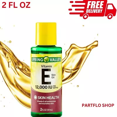 Spring Valley Vitamin E Oil With Keratin For Skin Health 12000 IU 2 Fl Oz • $8.99