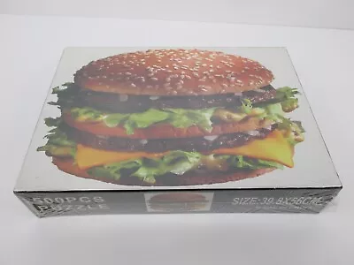 Mcdonalds Big Mac Puzzle 500 Piece Vintage Rare Cheeseburger Hamburger Mickey Ds • $29.99