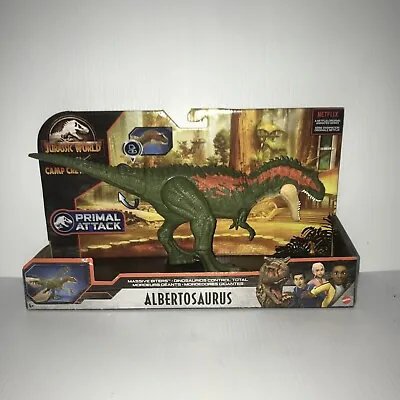 Albertosaurus Massive Biters Jurassic World Dinosaur Action Figure Toy Mattel • $60