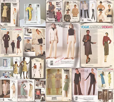 Lot Of 25 Vintage 1970s-early 2000s Vogue Designer Patterns • $75